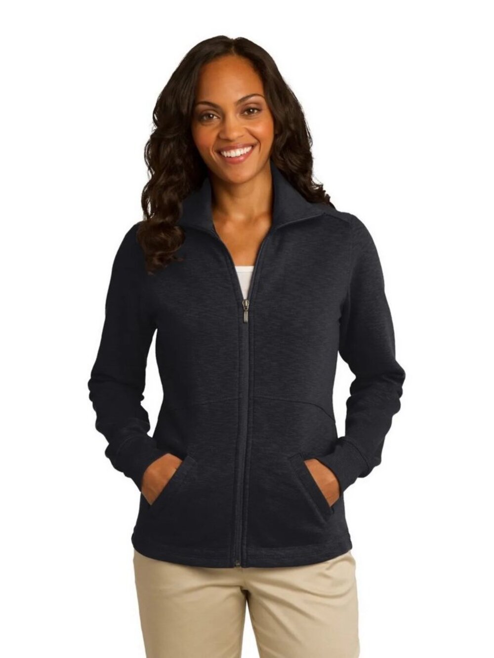 UNDER ARMOUR Women's Fleece Lined Zip Up Cold Storm Jacket Dark Gray Size Small